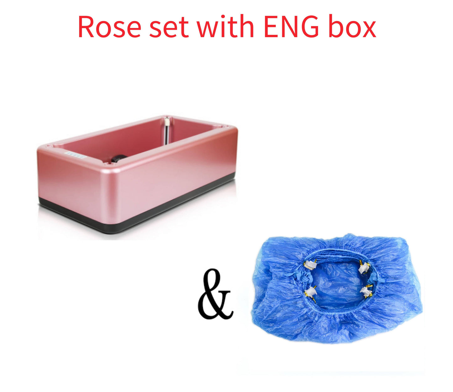 4U Bag Rose set with ENG box Smart Overshoe Dispenser - Disposable Cover Machine for Clean Indoor Spaces