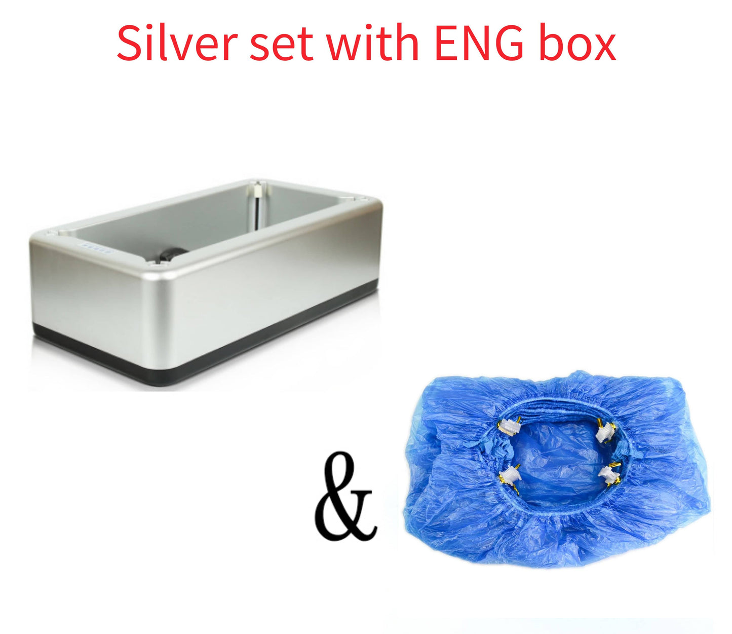 4U Bag Silver set with ENG box Smart Overshoe Dispenser - Disposable Cover Machine for Clean Indoor Spaces