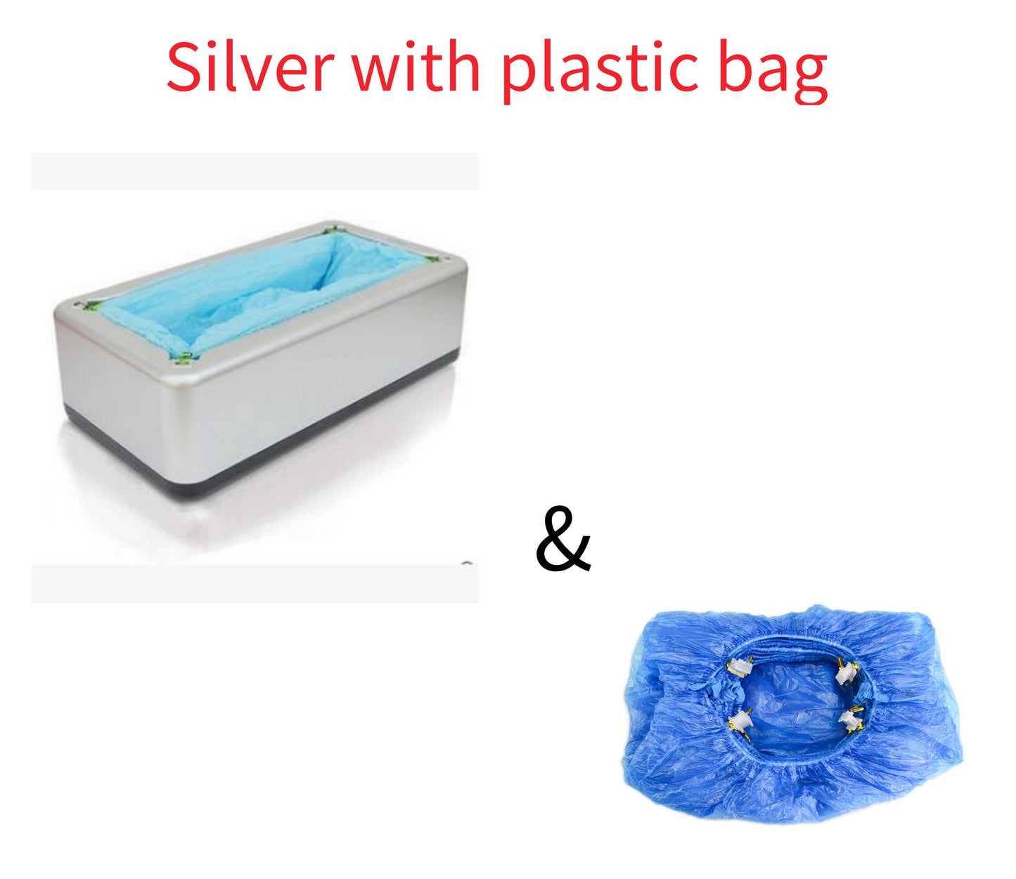 4U Bag Sliver and Plastic bag Smart Overshoe Dispenser - Disposable Cover Machine for Clean Indoor Spaces