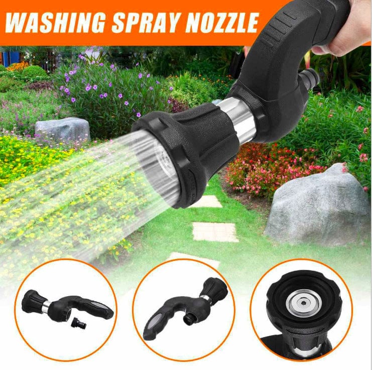 4U Car Washing default Mighty Power Hose Nozzle - 5 Spray Settings for Lawn, Garden, and Car Washing