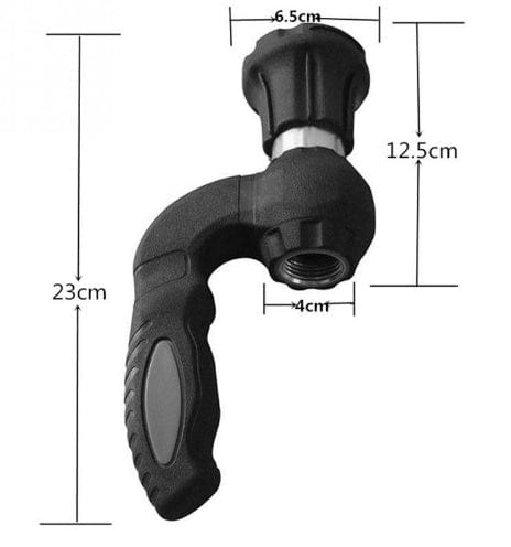 4U Car Washing default Mighty Power Hose Nozzle - 5 Spray Settings for Lawn, Garden, and Car Washing