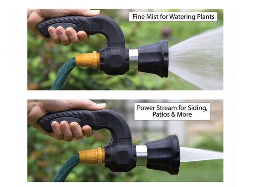 4U Car Washing default Mighty Power Hose Nozzle - 5 Spray Settings for Lawn, Garden, and Car Washing