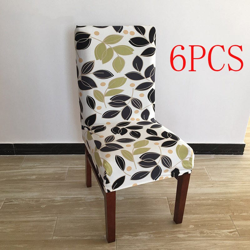 4U Chair A / 6PCS "Spandex Chair Covers – Elastic Slipcovers for Wedding, Banquet, and Dining Room Chairs"