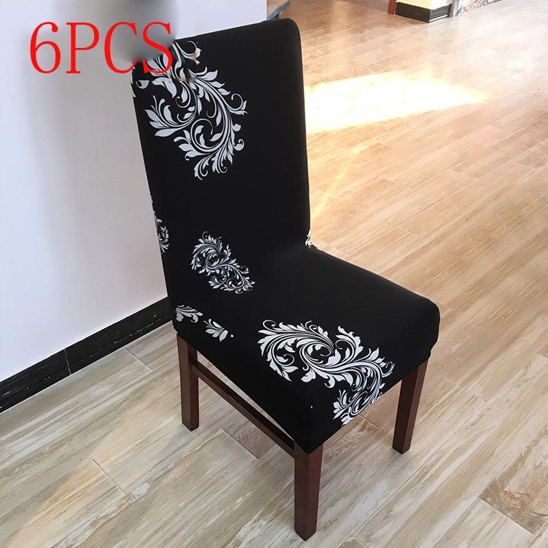 4U Chair F / 6PCS "Spandex Chair Covers – Elastic Slipcovers for Wedding, Banquet, and Dining Room Chairs"