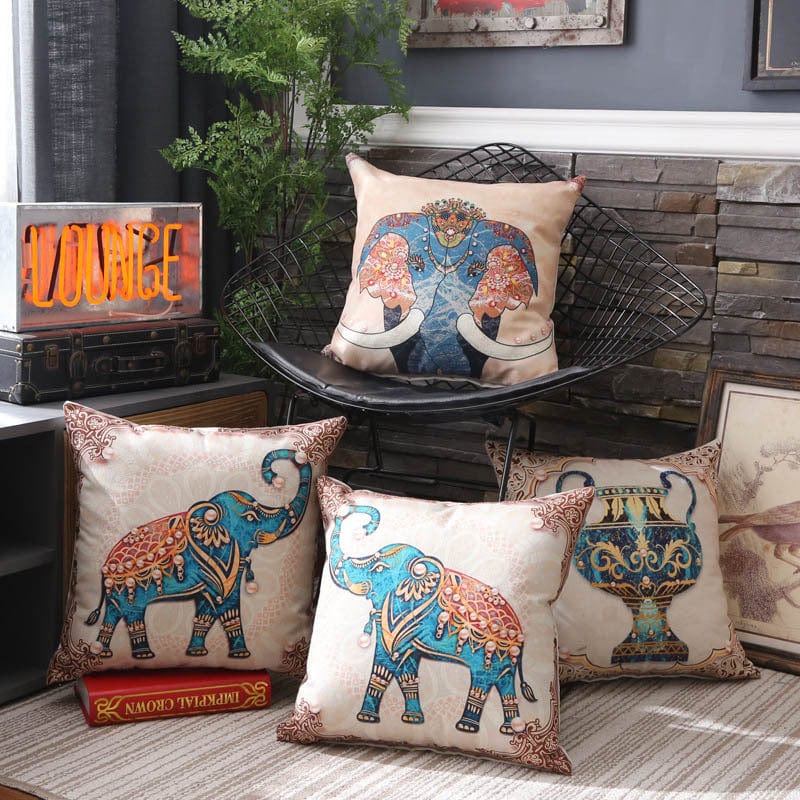 4U cover Elephant pillow cushion cover