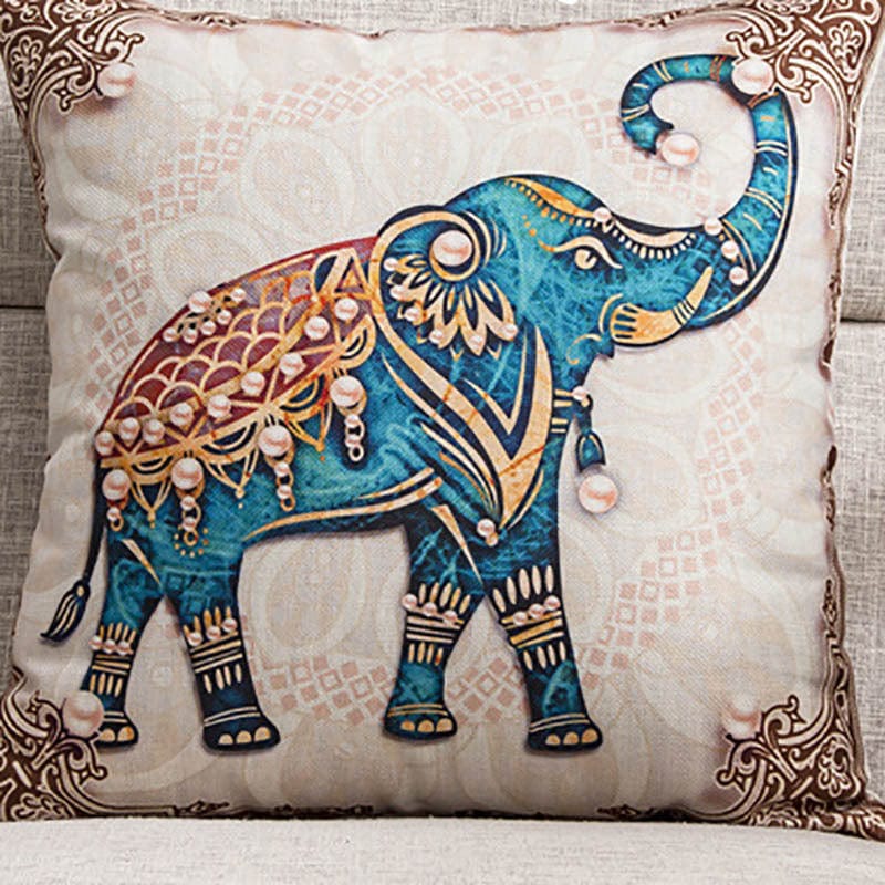 4U cover Right elephant Elephant pillow cushion cover