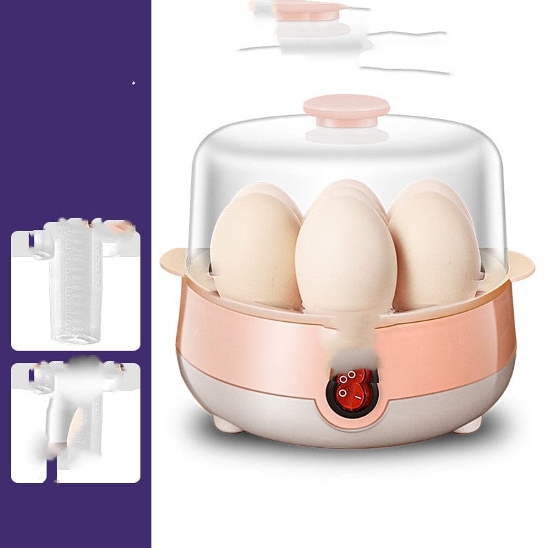 4U Egg Steamer A / 220V US Household Egg Steamer - Auto Shut-Off, Single & Double Layer Options