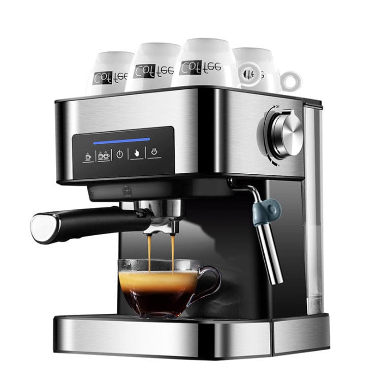 4U Espresso Machine Black / EU All-in-One Espresso Machine - Smart Touch Operation with 1.6L Capacity for Home Use