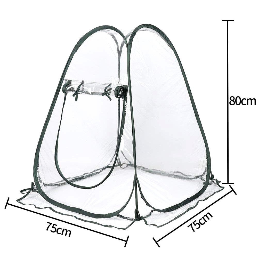 4U Garden Plants Transparent Garden Plants Antifreeze Greenhouse - PVC Heat Retention Tent with Ground Nails