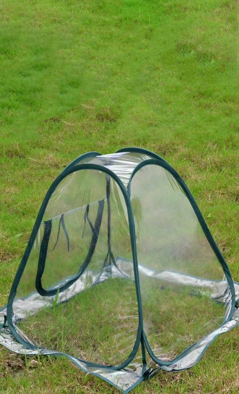 4U Garden Plants Transparent Garden Plants Antifreeze Greenhouse - PVC Heat Retention Tent with Ground Nails