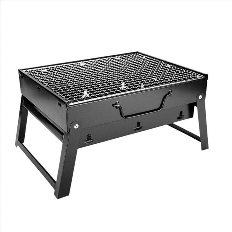 4U Grill Small 35x27x20cm Portable Charcoal BBQ Grill - Folding Grill for 3-5 People, Ideal for Outdoor Cooking