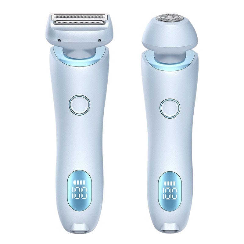 4U Hair Removal Blue / USB Electric Hair Removal Epilator - 2-in-1 USB Rechargeable Trimmer for Women’s Body Shaving