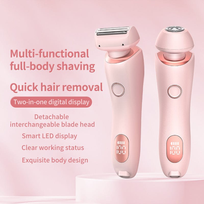 4U Hair Removal Electric Hair Removal Epilator - 2-in-1 USB Rechargeable Trimmer for Women’s Body Shaving