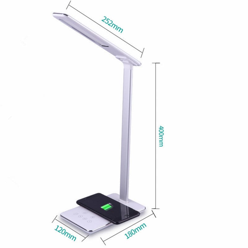 4U LED Huawei Apple Wireless Charging Desk Lamp LED Eye Protection Desk Lamp Bedside Folding