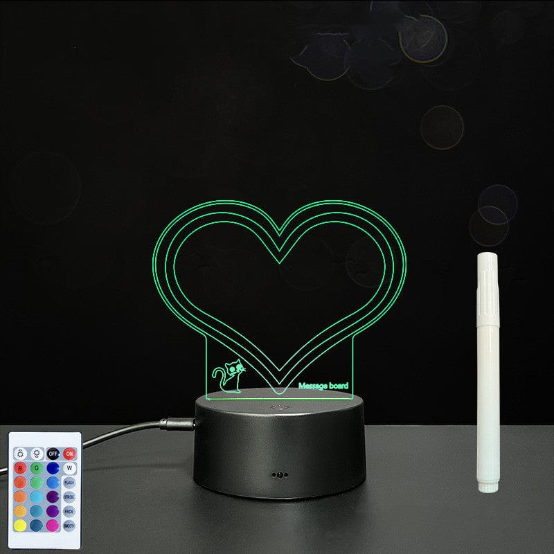 4U Light 3D Acrylic Board Handwriting Message Board LED Light