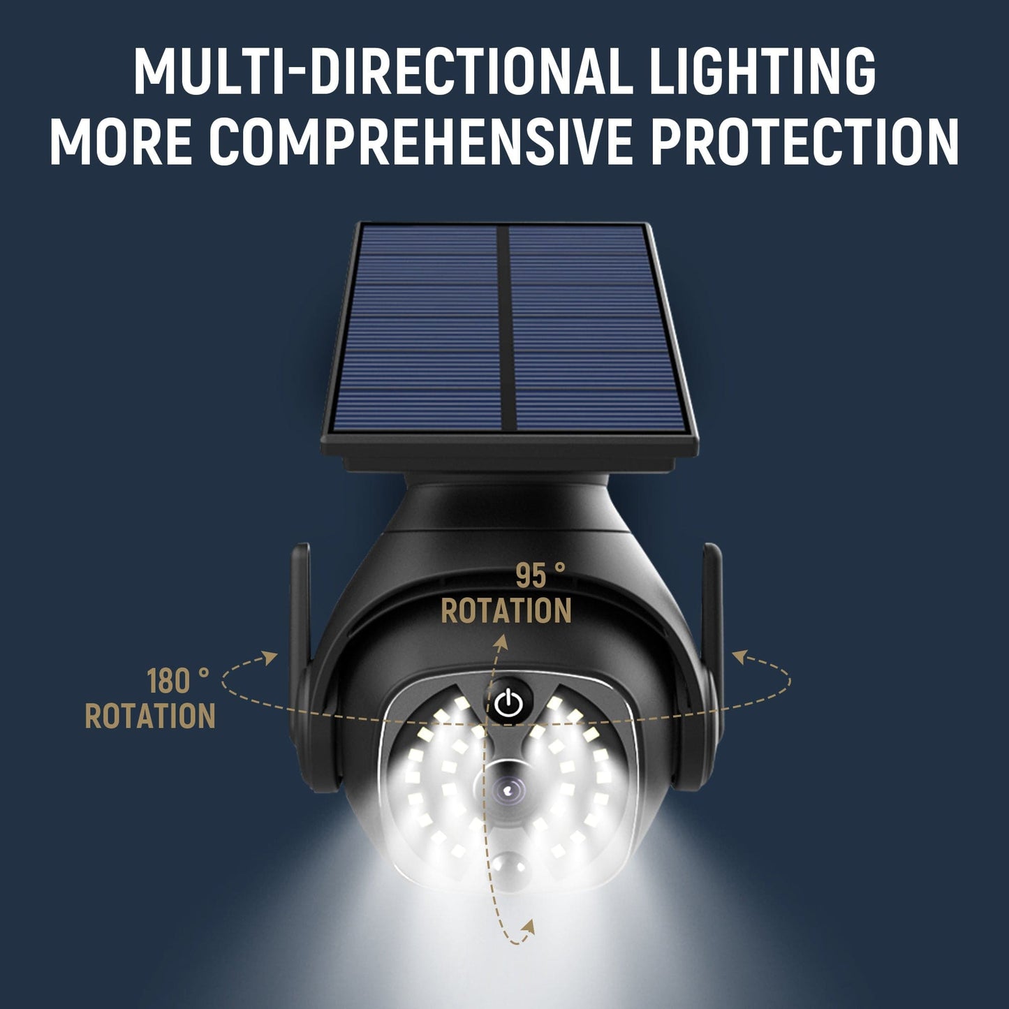 4U Light K42B solar panel cannot rotat "Outdoor Solar-Powered Wall & Balcony Lights – Motion Detection"