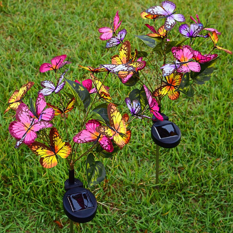 4U Light Lawn lamp Garden Elegance: Solar Butterfly Courtyard Light