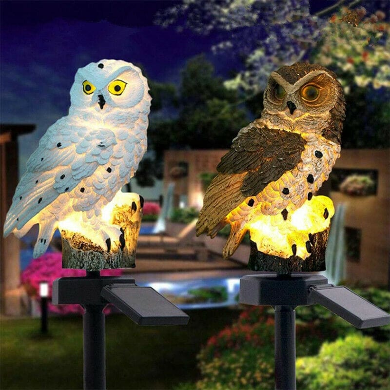 4U Light "Outdoor Solar Landscape Lamp – Owl & Parrot Edition"