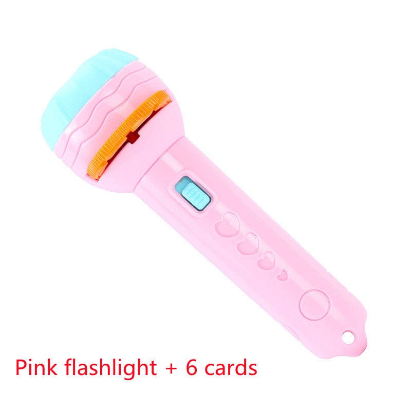 4U Light Pink1 Fantasy Flicker: Cartoon Projector Flashlight for Kids