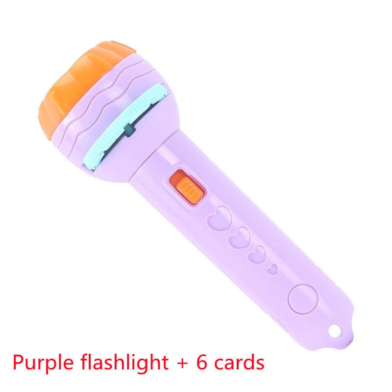 4U Light Purple1 Fantasy Flicker: Cartoon Projector Flashlight for Kids