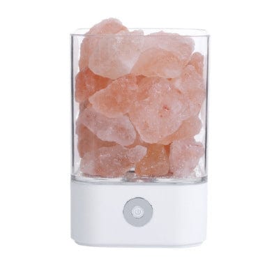 4U Light Square white USB Crystal Light Himalayan Salt LED Lamp