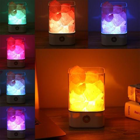 4U Light USB Crystal Light Himalayan Salt LED Lamp