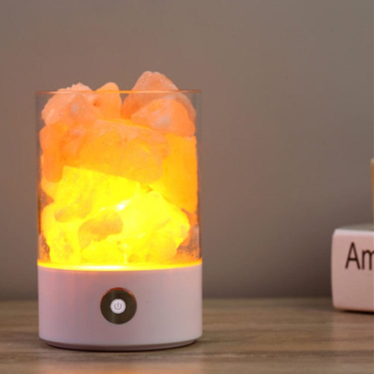 4U Light White USB Crystal Light Himalayan Salt LED Lamp