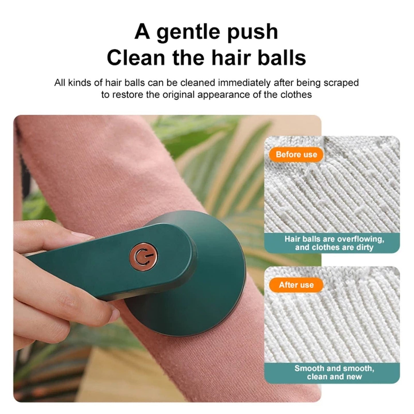 4U Lint Remover Electric Lint Remover for Clothing - USB Rechargeable Fabric Shaver for Lint-Free Clothes