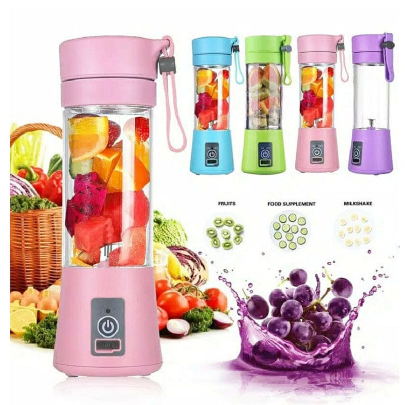 4U Mini Juicer Mini Electric Juicer Blender - USB Rechargeable, Food-Grade Portable Smoothie Maker