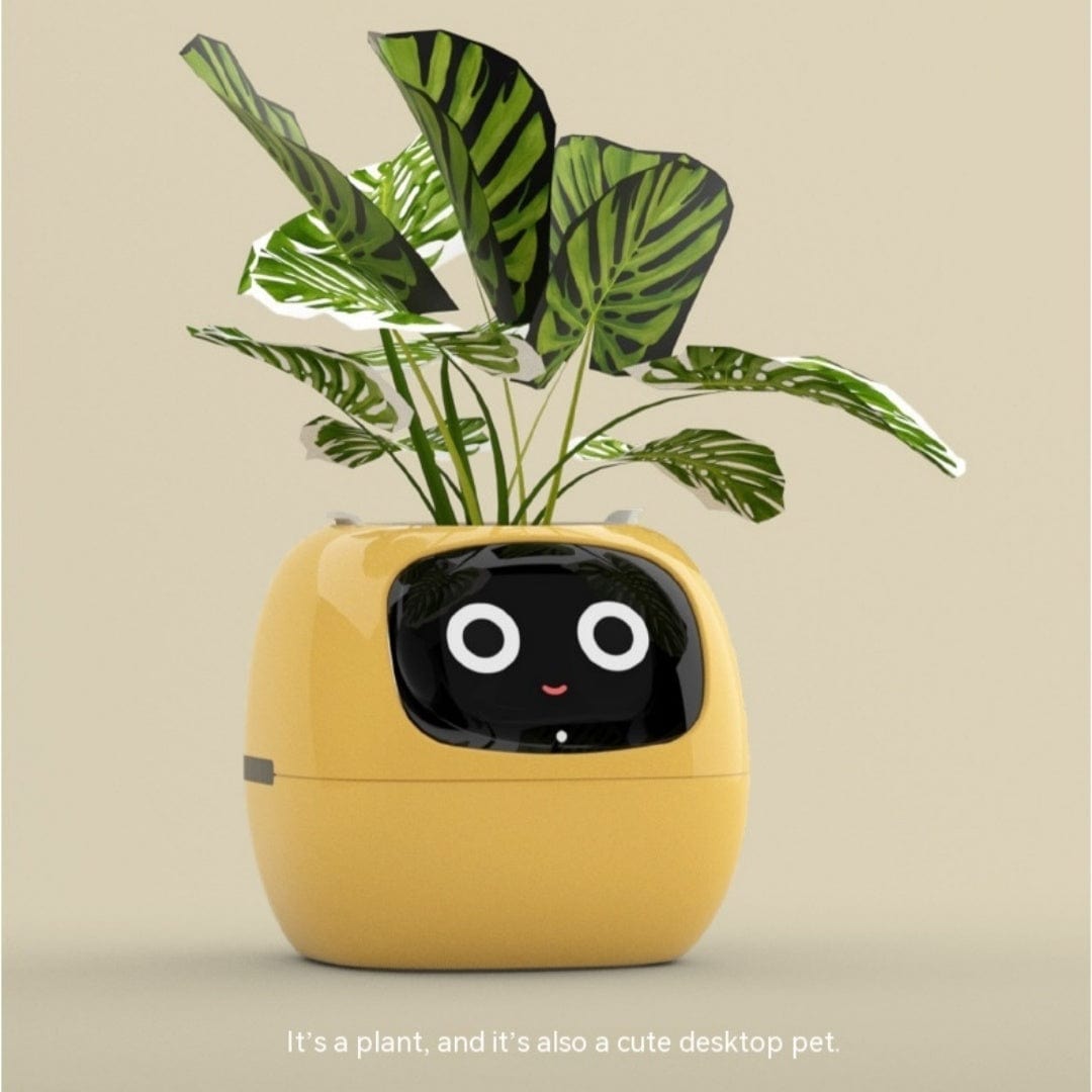 4U Smart Planter Smart Planter - AI-Powered Indoor Plant Care with 49 Expressions & 7 Sensors