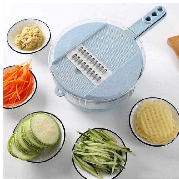 4U Tool Kit Multifunctional 8-in-1 Vegetable Slicer - Potato Peeler, Onion Grater & Kitchen Tool Kit