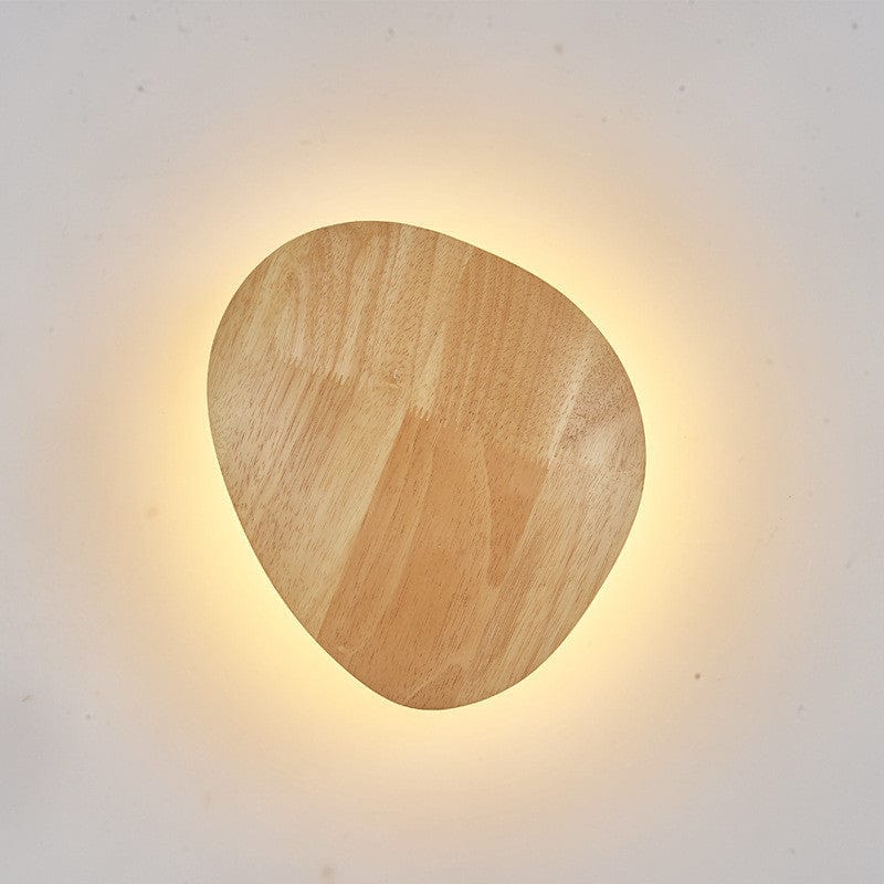 4U Wall Lamp Oval / Warm light / M Log Art Wall Lamp