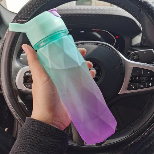 4U Water Bottle Greenpurple gradient Modern Spray Water Bottle - Large Capacity, Eco-Friendly Design for Active Lifestyles