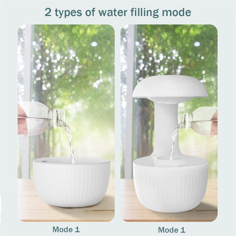 4U Water Humidifie Levitating Water Humidifier - Anti-Gravity Mute Cool Mist Maker for Home & Office